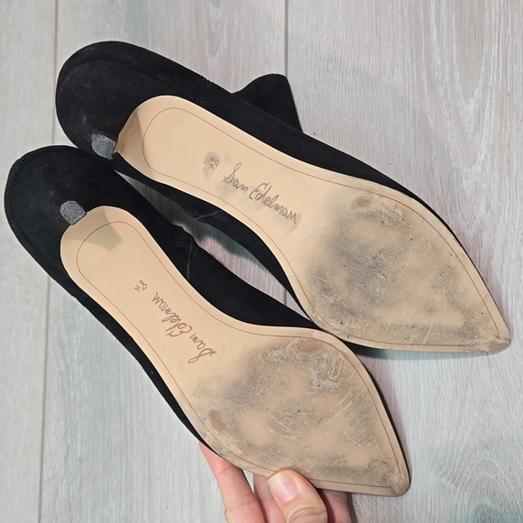 Sam Edelman Women Kinzey Black Suede Ankle Boots Shoes Sz 8.5M - Picture 11 of 14